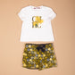 Conjunto de blusa y short CAROLINA HERRERA